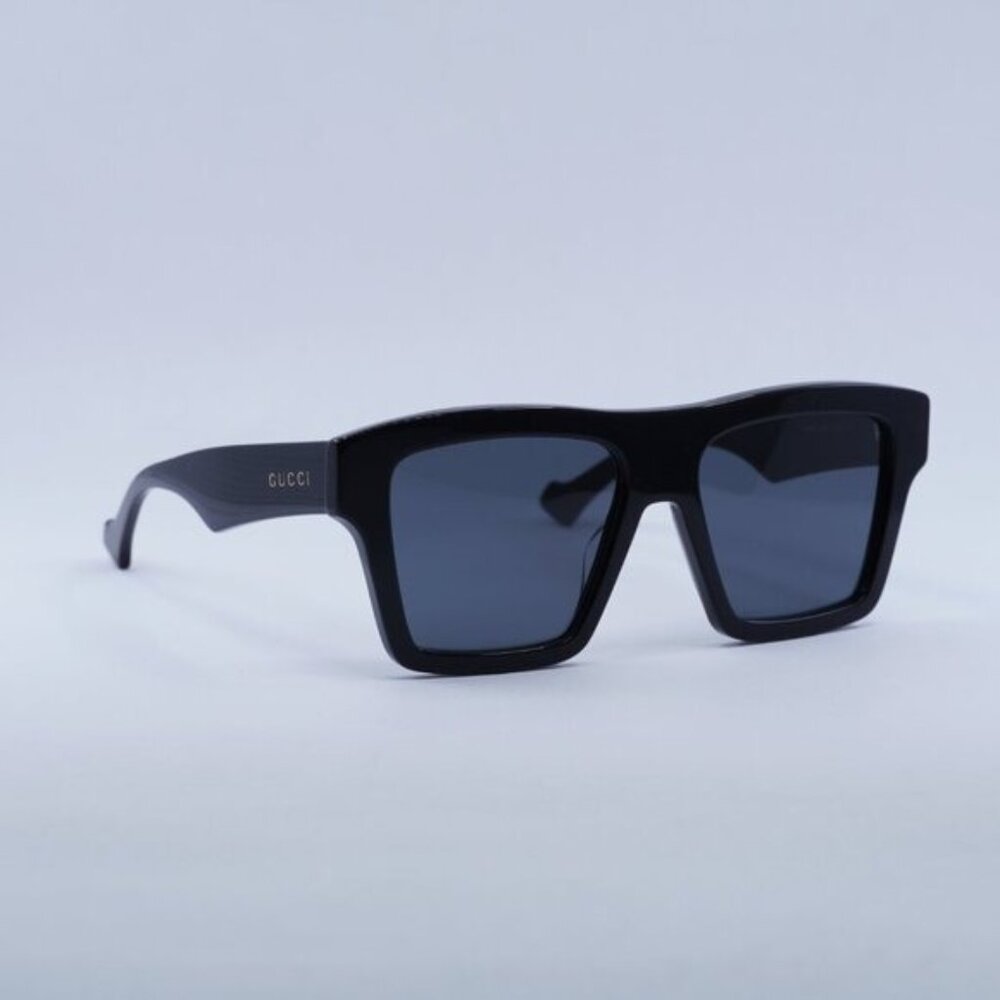 Gucci GG0962S 005 Sunglasses Black Square Frame, Grey Lenses - Picture 6 of 11